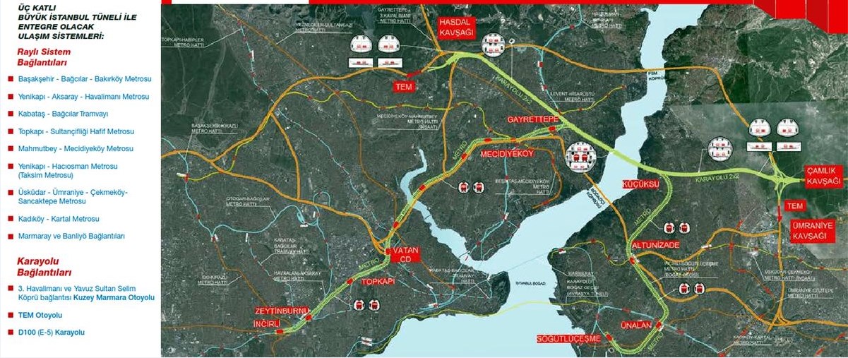 3 katlı Büyük İstanbul Tüneli Aralık'ta ihaleye çıkıyor